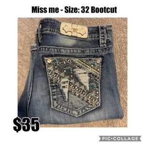 Miss Me Jeans - Size: 32 Style: Bootcut
